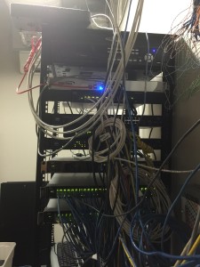 Network infrastructure before reorganization, archive photograph 2